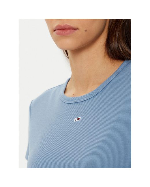 Tommy Hilfiger Blue T-Shirt Essential Dw0Dw17383 Slim Fit