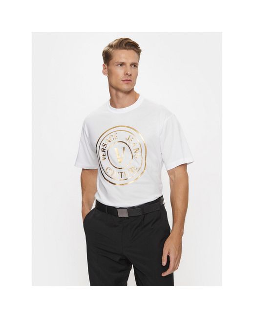 Versace T-Shirt 75Gaht05 Weiß Regular Fit in White für Herren