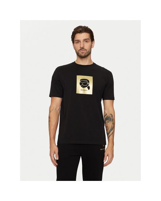 Karl Lagerfeld T-Shirt 755460 551235 Regular Fit in Black für Herren