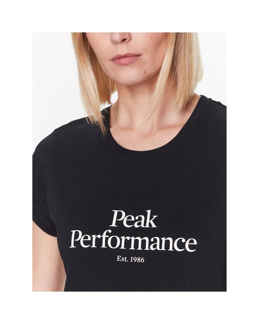 Peak Performance Black T-Shirt Original G77700080 Regular Fit