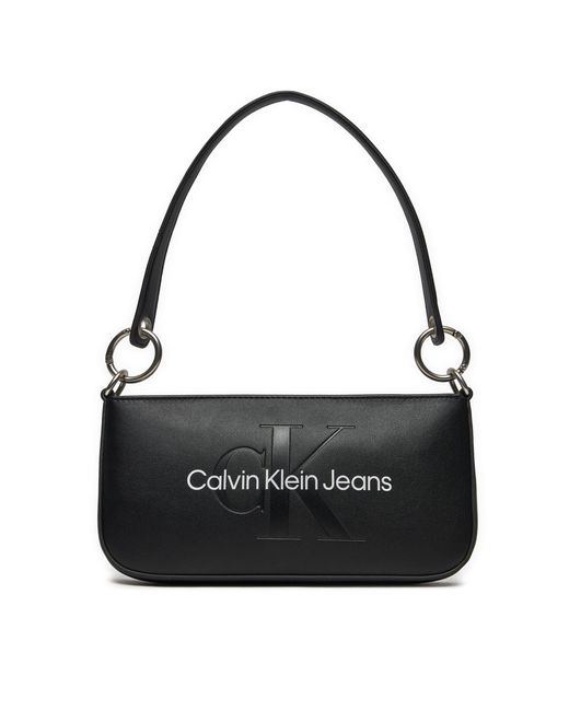 Calvin Klein Black Handtasche Sculpted Shoulder Pouch25 Mono K60K610679