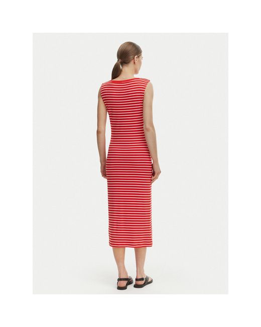 Tommy Hilfiger Red Kleid Für Den Alltag Ww0Ww49311 Slim Fit