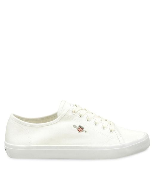 Gant White Sneakers Aus Stoff Pillox Sneaker 28538605 Weiß