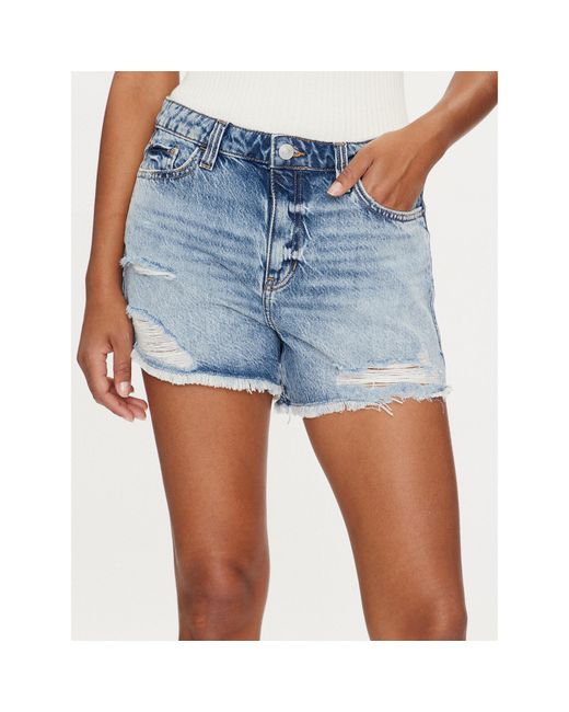 Guess Blue Jeansshorts W4Gd74 D5Bo0 Slim Fit
