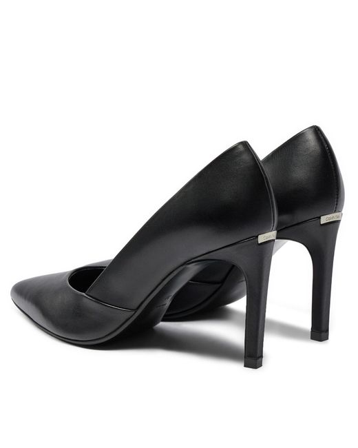 Calvin Klein Black High Heels Heel Pump 90 Leather Hw0Hw01928
