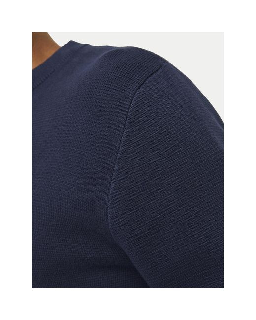 Jack & Jones Pullover Merino 12216817 Regular Fit in Blue für Herren