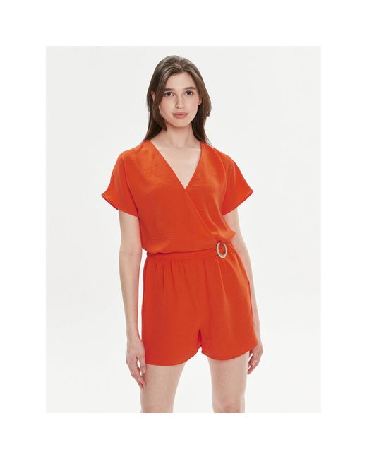 Morgan Red Overall 241-Shola Regular Fit