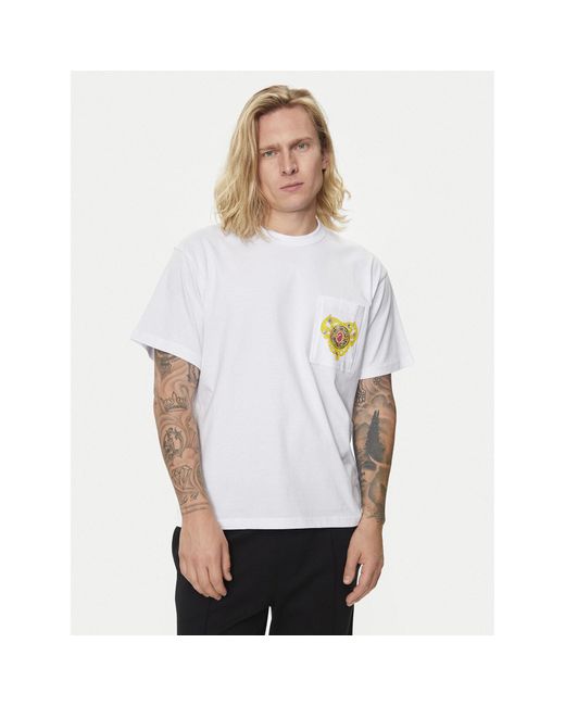 Versace T-Shirt 76Gahl01 Weiß Regular Fit in White für Herren