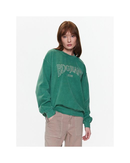 BDG Green Sweatshirt Bdg Embroidered Sweat 76470806 Grün Oversize