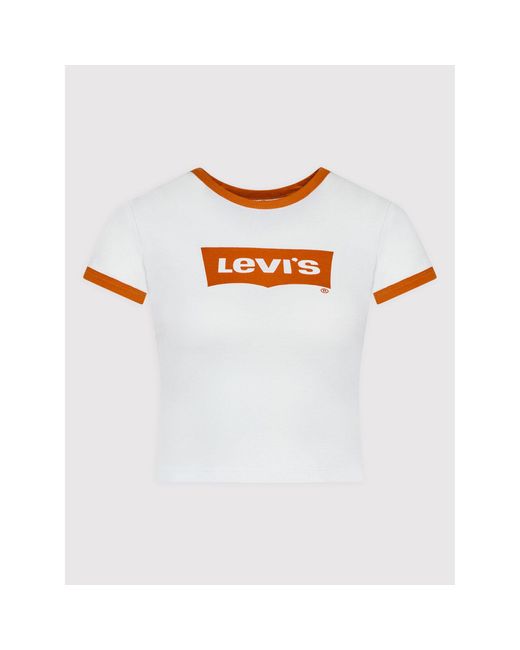 Levi's White T-Shirt Graphic Ringer A3523-0004 Weiß Regular Fit