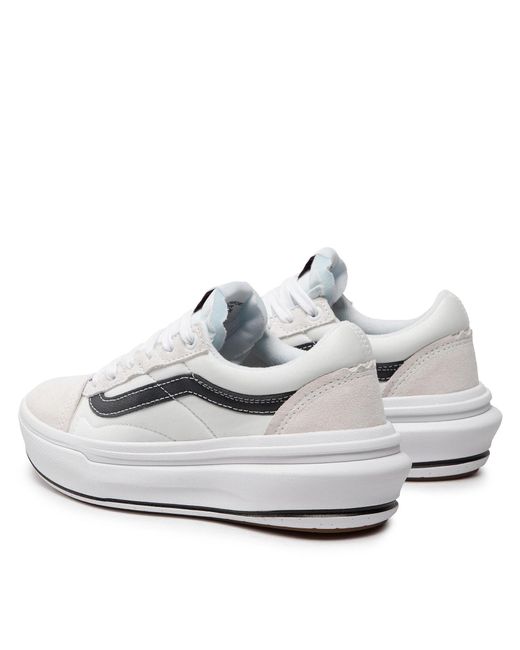 Vans White Sneakers Aus Stoff Old Skool Overt Vn0A7Q5Ewht1 Weiß
