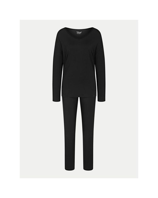 Triumph Black Pyjama Timeless Sensuality 10221061 Regular Fit