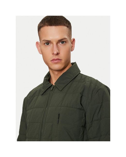 Rains Green Hemd Giron Liner Overshirt T1 19420 Grün Regular Fit