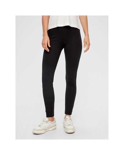 S.oliver Black Leggings 2133476 Extra Slim Fit