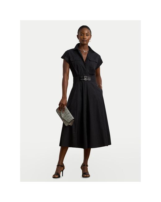 Ralph Lauren Black Hemdkleid 200973594001 Regular Fit