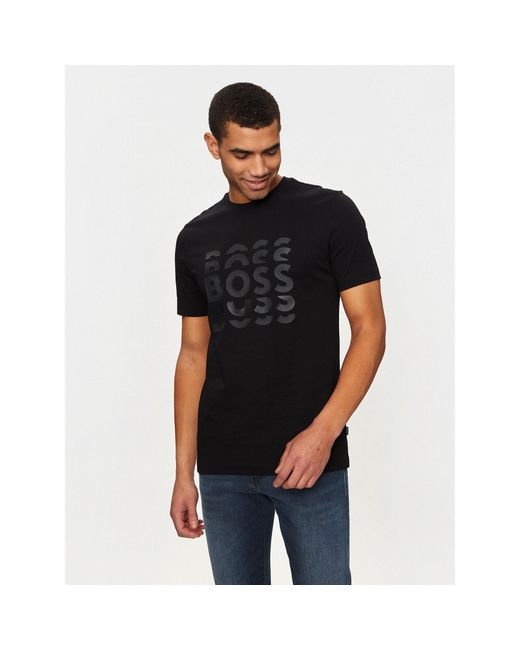 Boss T-Shirt 50495735 Regular Fit in Black für Herren