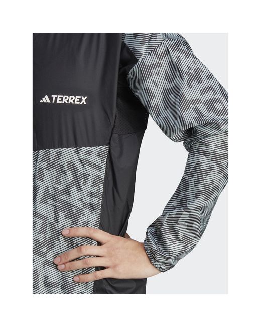 Adidas Gray Laufjacke "TERREX TRAIL RUNNING WINDJACKE"