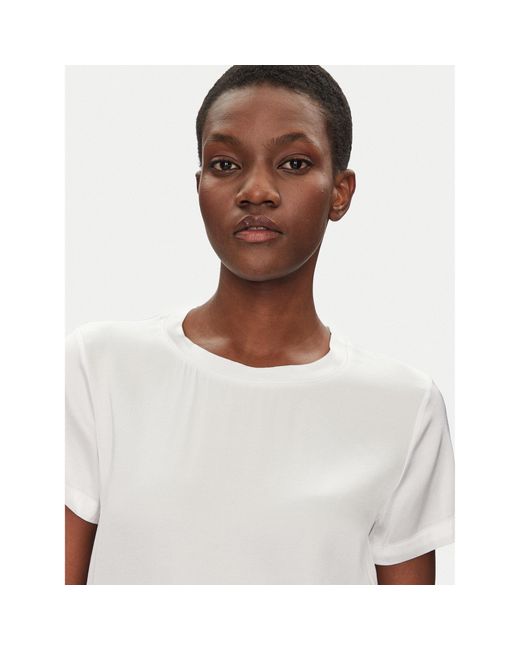 ViCOLO White Bluse Td0007 Relaxed Fit