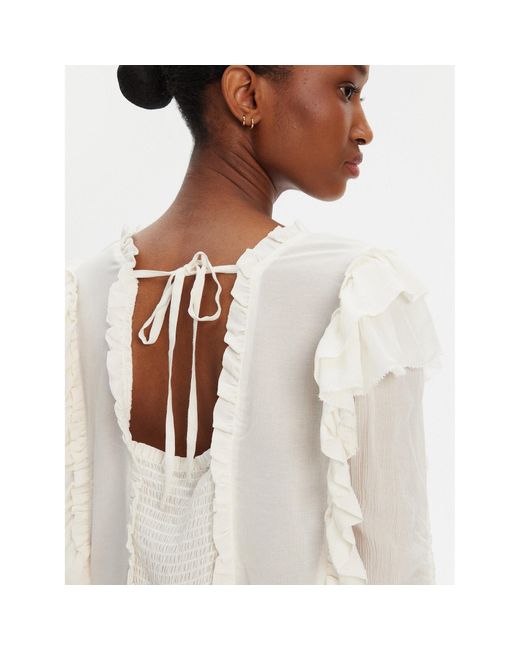 Munthe White Bluse Crisp 252100225231 Regular Fit