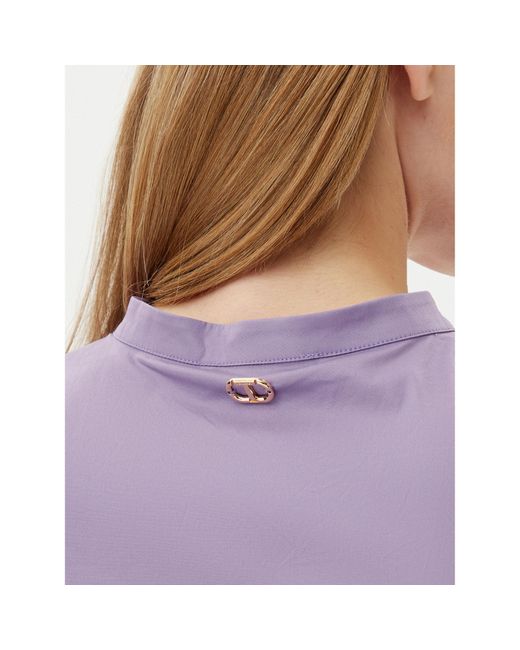 Twinset Purple Kleid Für Den Alltag 251Tt2101 Regular Fit