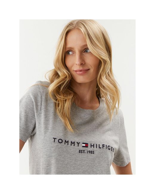 Tommy Hilfiger Gray T-Shirt Heritage Ww0Ww31999 Regular Fit