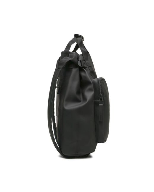 Rains Black Tasche Texel Tote Backpack W3 14240