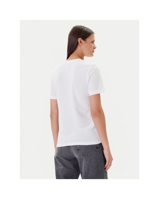 ONLY White T-Shirt Fun Life 15349901 Regular Fit