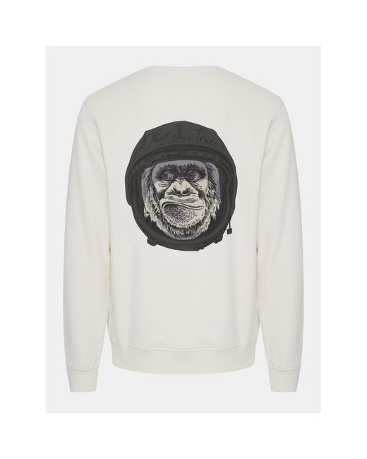 Blend Sweatshirt 20716539 Regular Fit in White für Herren