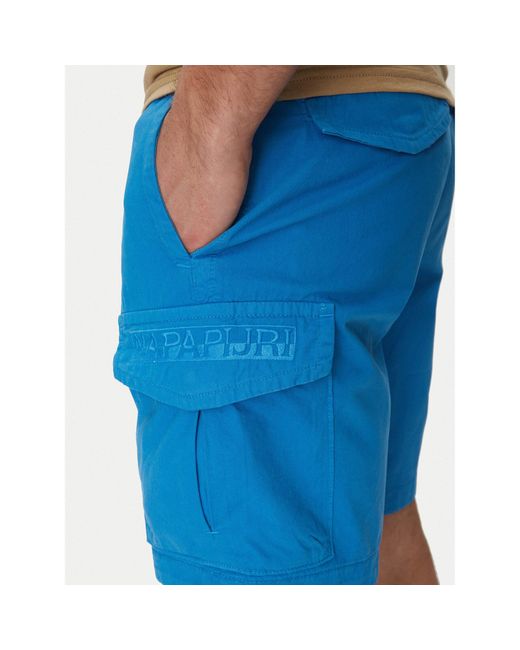 Napapijri Stoffshorts N-Deline Np0A4Hot Regular Fit in Blue für Herren