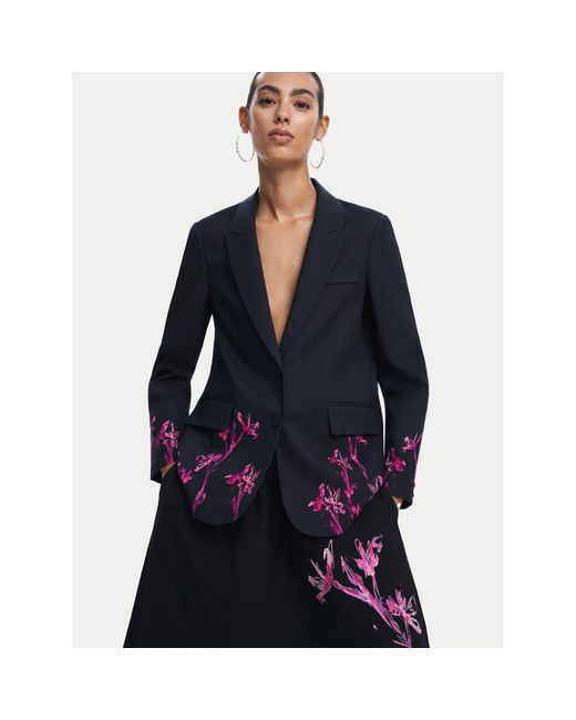 Desigual Blue Sakko 25Swewx1 Regular Fit