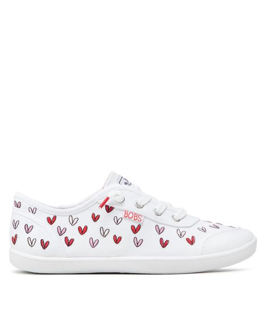 Skechers White Sneakers Love Brigade 113951/Wrpk Weiß