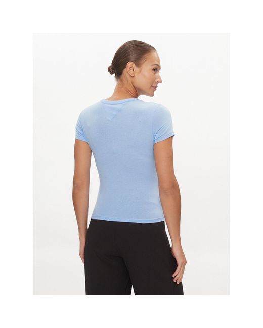 Tommy Hilfiger Blue T-Shirt Essential Dw0Dw17839 Slim Fit