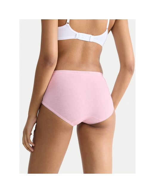Sloggi Pink 4Er-Set Klassische Damenslips Basic 10071781