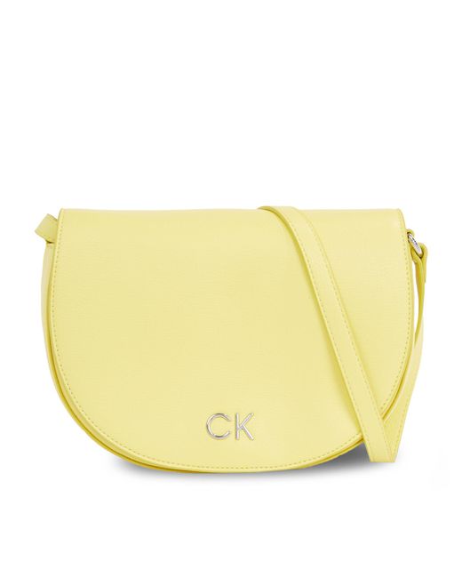 Calvin Klein Yellow Handtasche Ck Daily Saddle Bag Pebble K60K611679