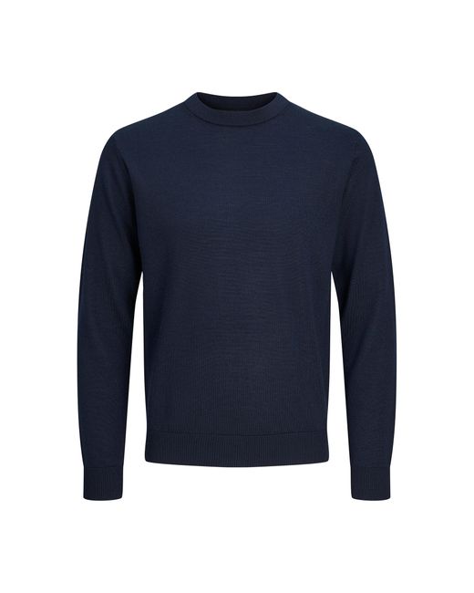 Jack & Jones Pullover Merino 12216817 Regular Fit in Blue für Herren