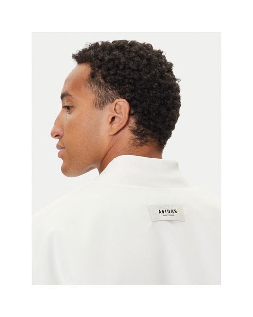 Adidas Bomberjacke Stadium Jx5638 Loose Fit in White für Herren