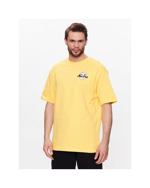 KTZ T-Shirt Heritage Bear Graphic 60332232 Oversize in Yellow für Herren