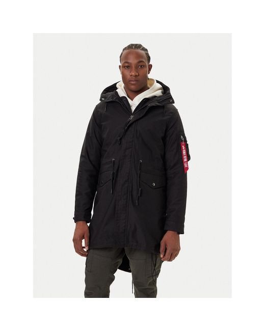 Alpha Industries Parka Studio M-51 Fishtail 258112 Regular Fit in Black für Herren