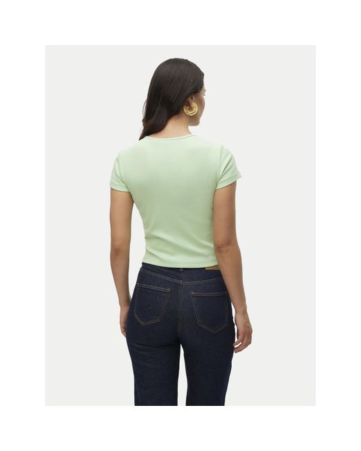 Vero Moda Green T-Shirt Chloe 10306894 Grün Tight Fit
