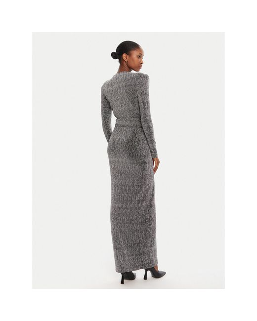 SIMONA CORSELLINI Gray Abendkleid A25Ceab10201 Slim Fit