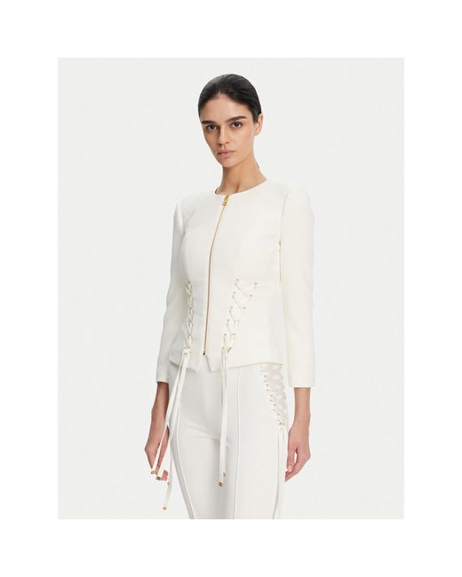 Elisabetta Franchi White Sakko Gi-135-51E2 Regular Fit