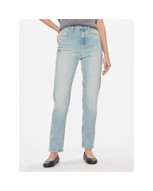 Calvin Klein Blue Jeans Authentic Slim Straight J20J222864 Slim Fit
