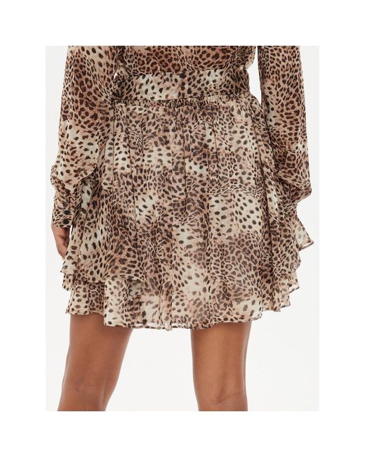 Guess Brown Minirock W4Yd57 Wdw82 Regular Fit