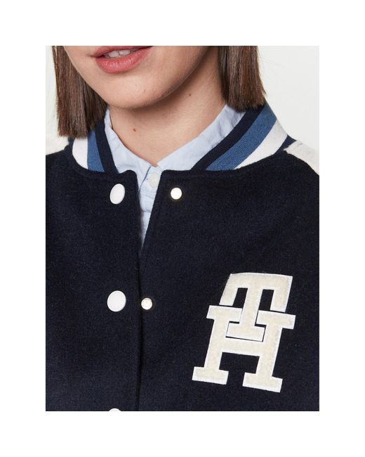 Tommy Hilfiger Blue Bomberjacke Varsity Ww0Ww38112 Regular Fit