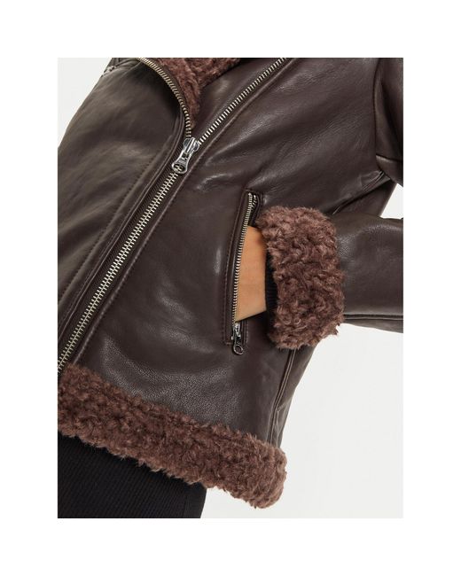 Bomboogie Brown Lederjacke Jwmetzpsbb4 Regular Fit