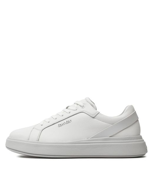 Calvin Klein Sneakers Low Top Lace Up W/ Stripe Hm0Hm01494 Weiß in White für Herren