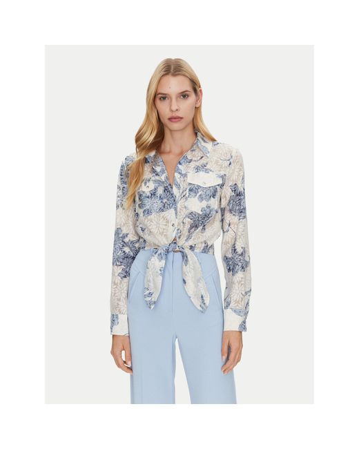 Guess Blue Hemd W5Gh03 Wh4K2 Regular Fit