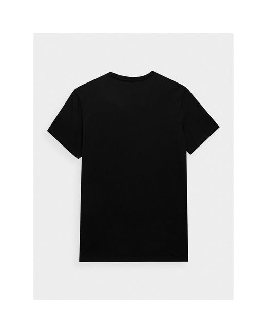 4F T-Shirt Aw23Ttshm0894 Regular Fit in Black für Herren