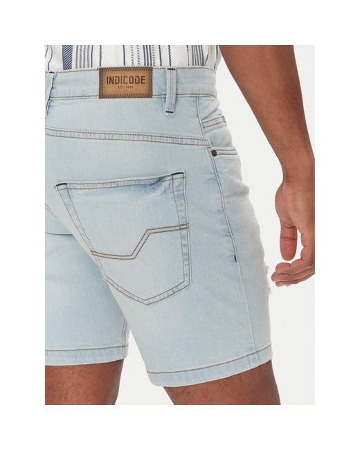 INDICODE Jeansshorts Sejer 70-849 Slim Fit in Blue für Herren