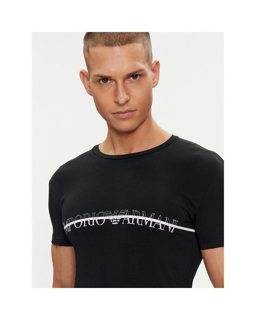Emporio Armani T-Shirt 111035 4R729 00020 Slim Fit in Black für Herren